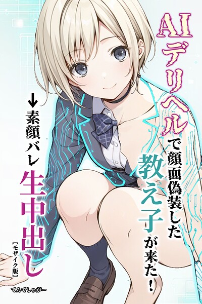 「AIデリヘルで顔面偽装した教え子が来た！→素顔バレ生中出し【モザイク版】」てんでしゅがーの作品紹介【s886atrlw01373】